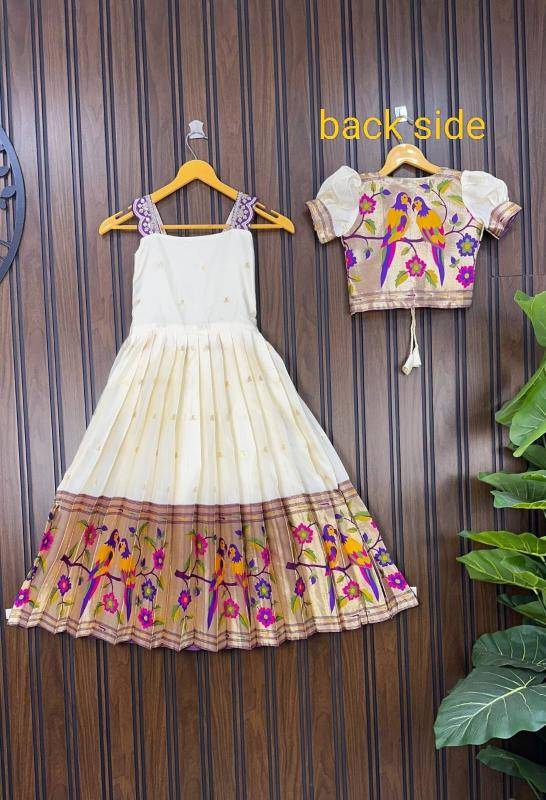 NEW LAUNCING KIDS GOWN PAITHANI silk holesale children clothing